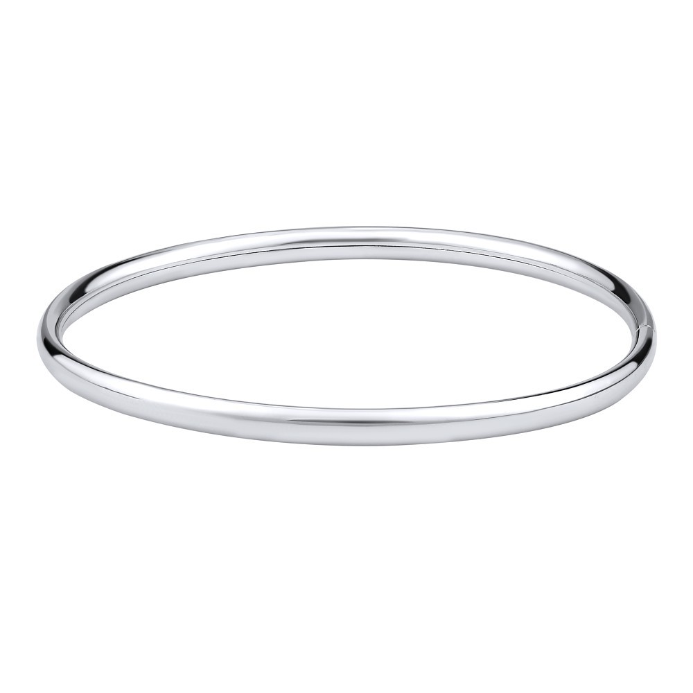 Stříbrný kruhový náramek pro ženy LYRA 4 mm