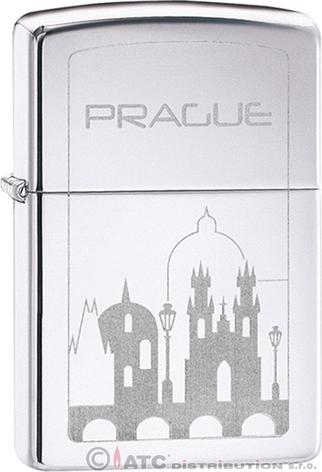 Benzínový zapalovač Zippo PRAGUE DESIGN