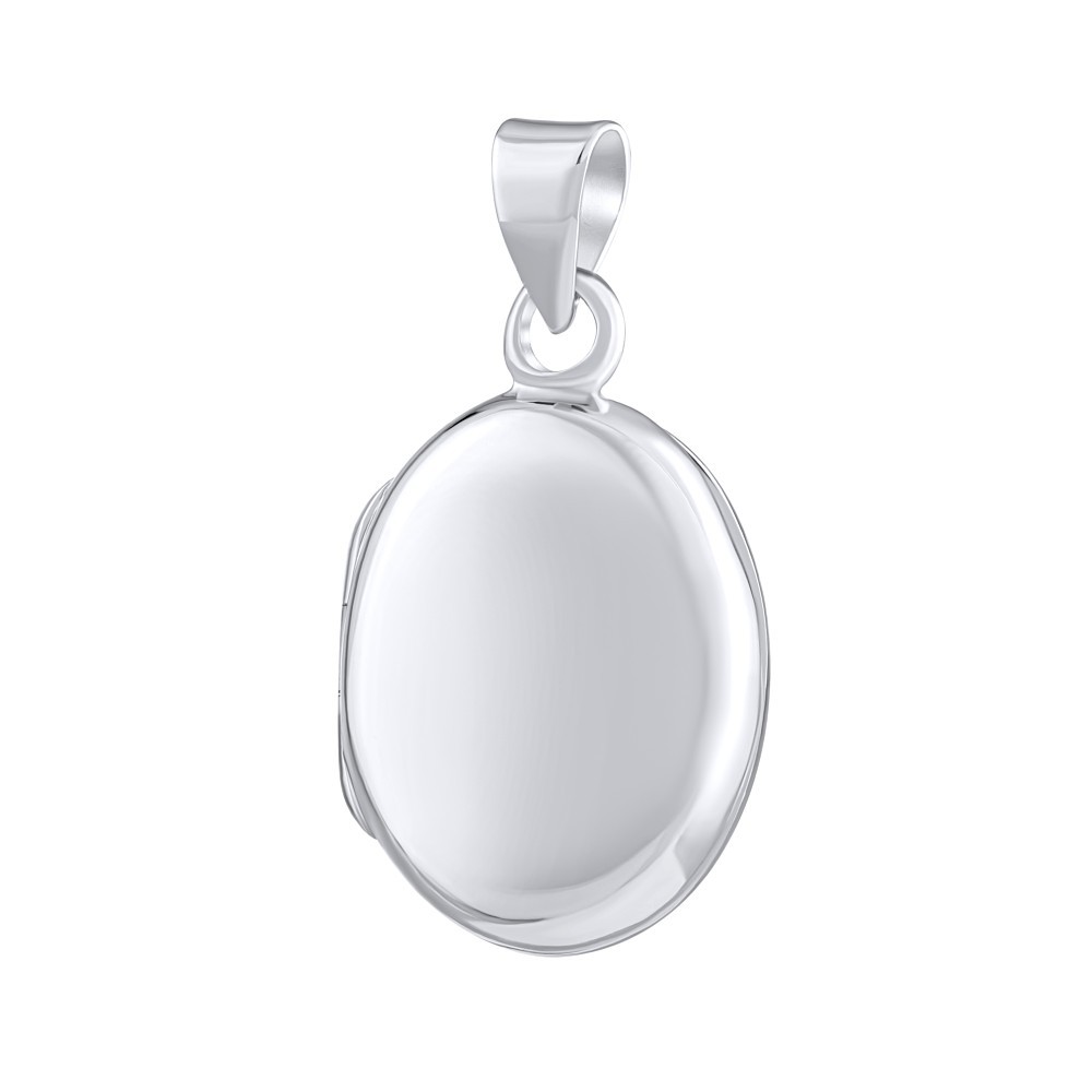 Stříbrný oválný medailon otevirací 22 mm