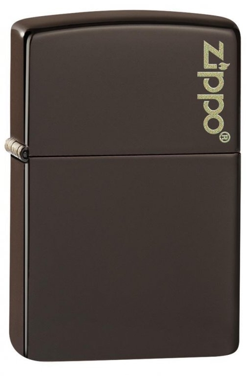 Benzínový zapalovač Brown Zippo Logo