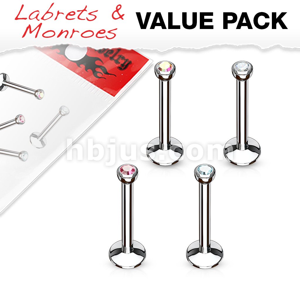 Piercing labret chirurgická ocel VL-004