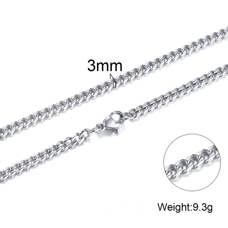 Řetízek z chirurgické oceli Cuban 3mm