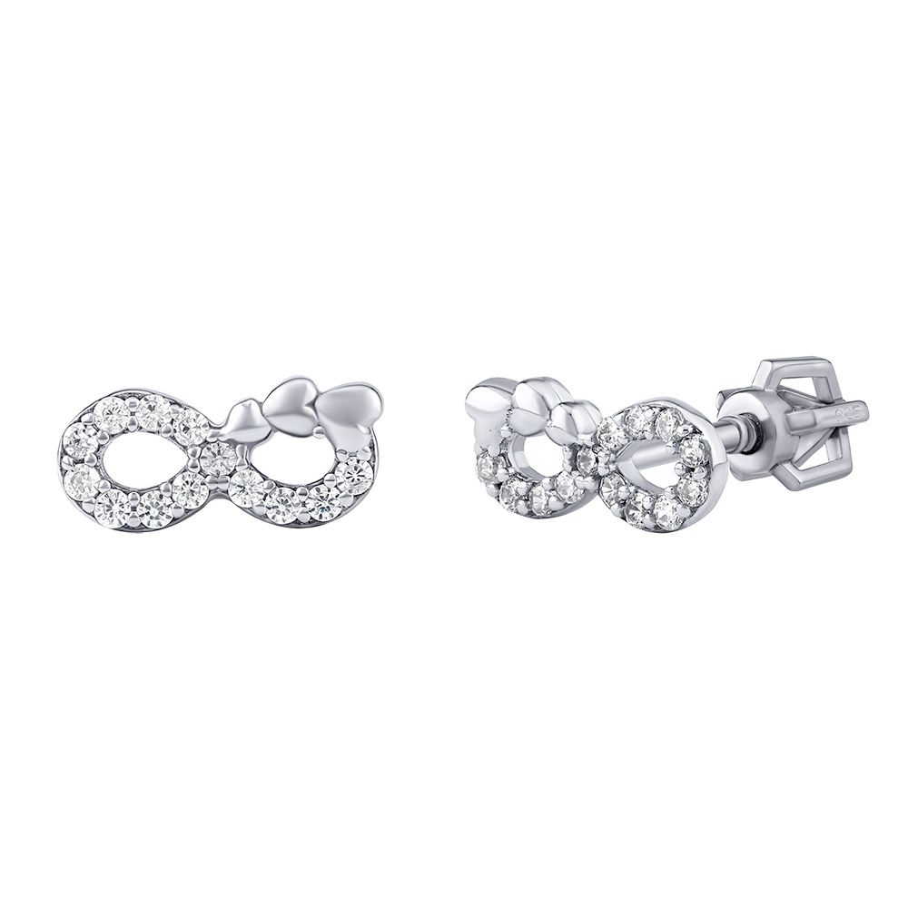 Stříbrné náušnice Infinity Asis s Brilliance Zirconia PRGSGE2250ES