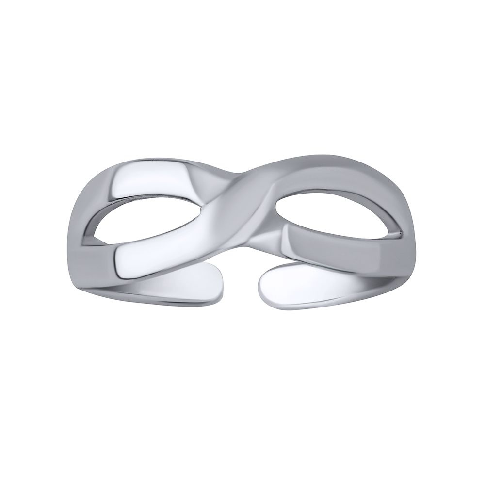 Stříbrný prsten na nohu Infinity Ursula. PRM11662R