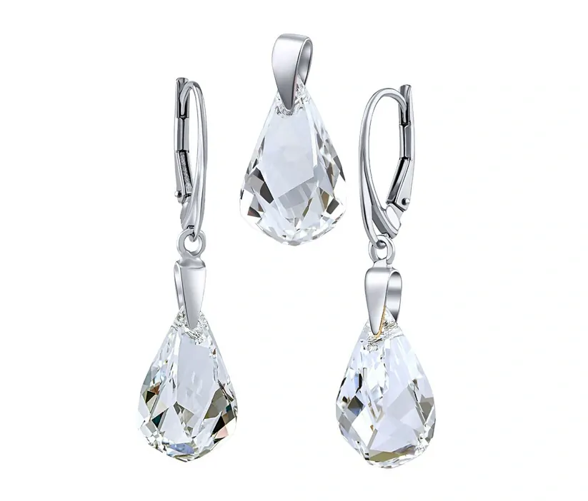 Stříbrný set se Swarovski® Crystals Helix LSW143S