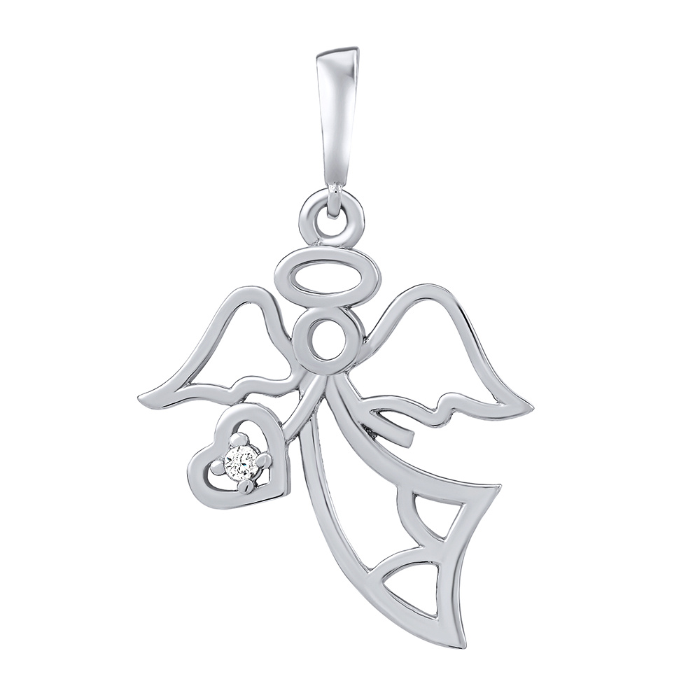 Stříbrný přívěsek anděl Salem s Brilliance Zirconia PRGPAP0572PS