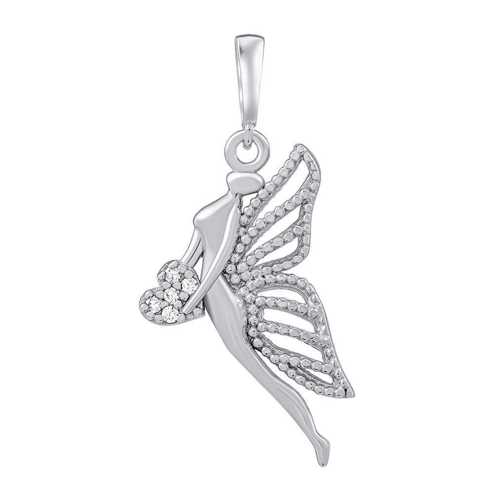 Stříbrný přívěsek anděl Auriel s čirými Brilliance Zirconia PRGPAP0633PS