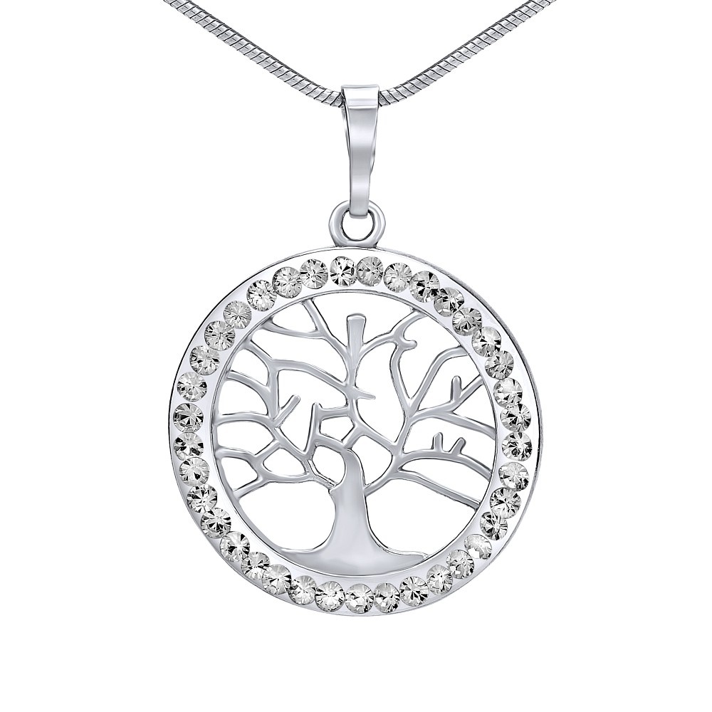 Stříbrný přívěsek strom života se Swarovski® Crystals SILVEGOB16088