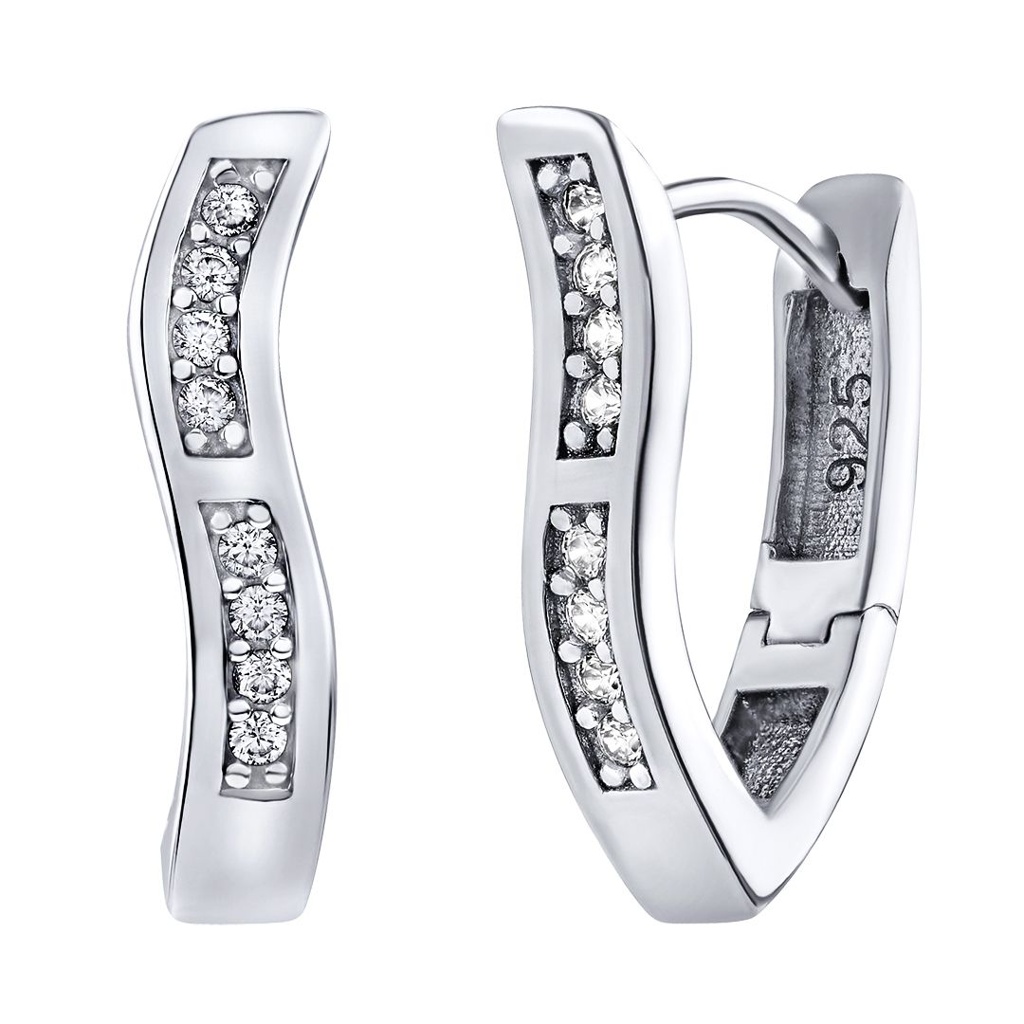 Stříbrné náušnice Tamaira s Brilliance Zirconia QR242ES