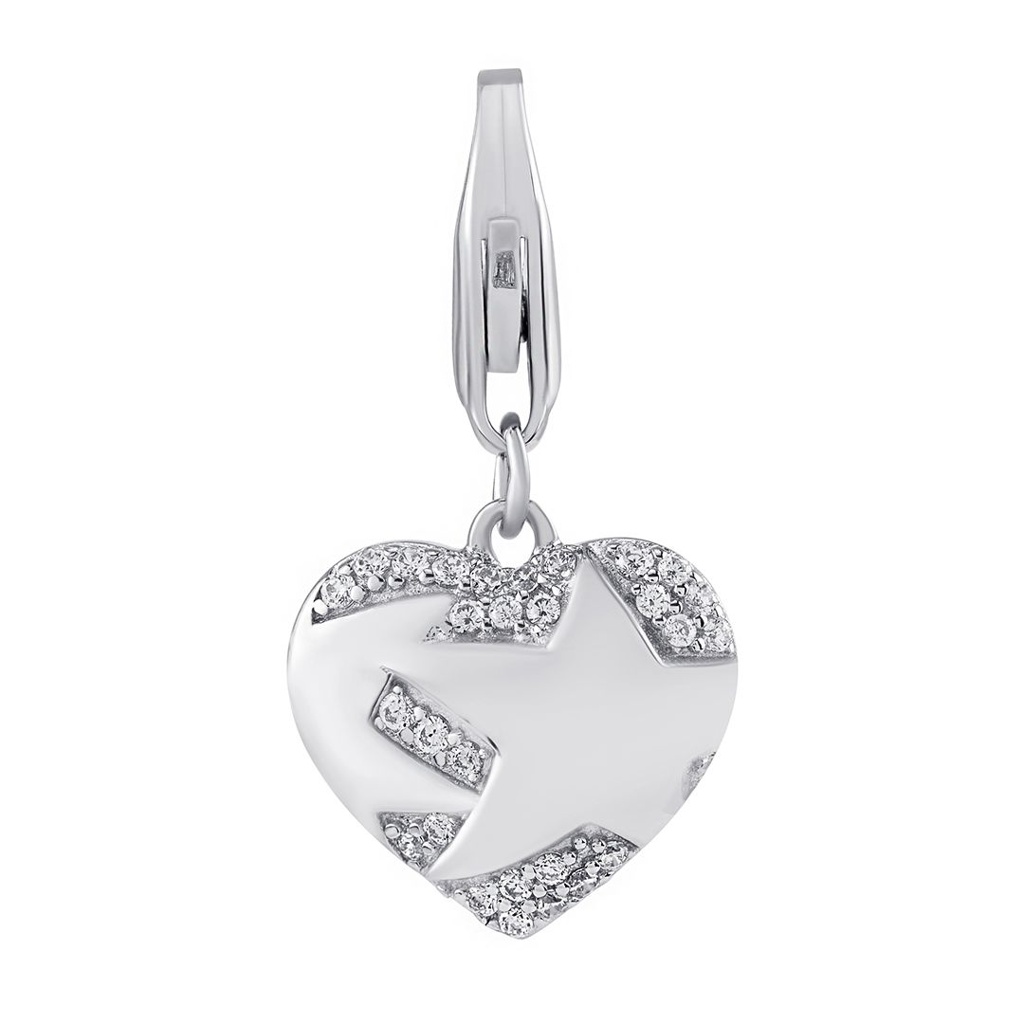 Stříbrný přívěsek srdce Fanny s Brilliance Zirconia MW14082P