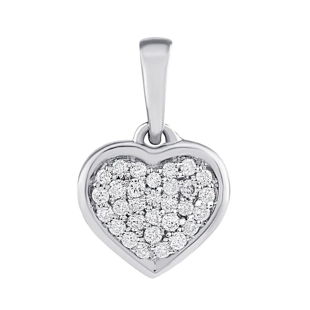 Diamantový přívěsek srdce Simonne v bílém zlatě Diamantový přívěsek srdce Simonne v bílém zlatěDiamantový přívěsek srdce Simonne v bílém zlatě DNN3086PGW