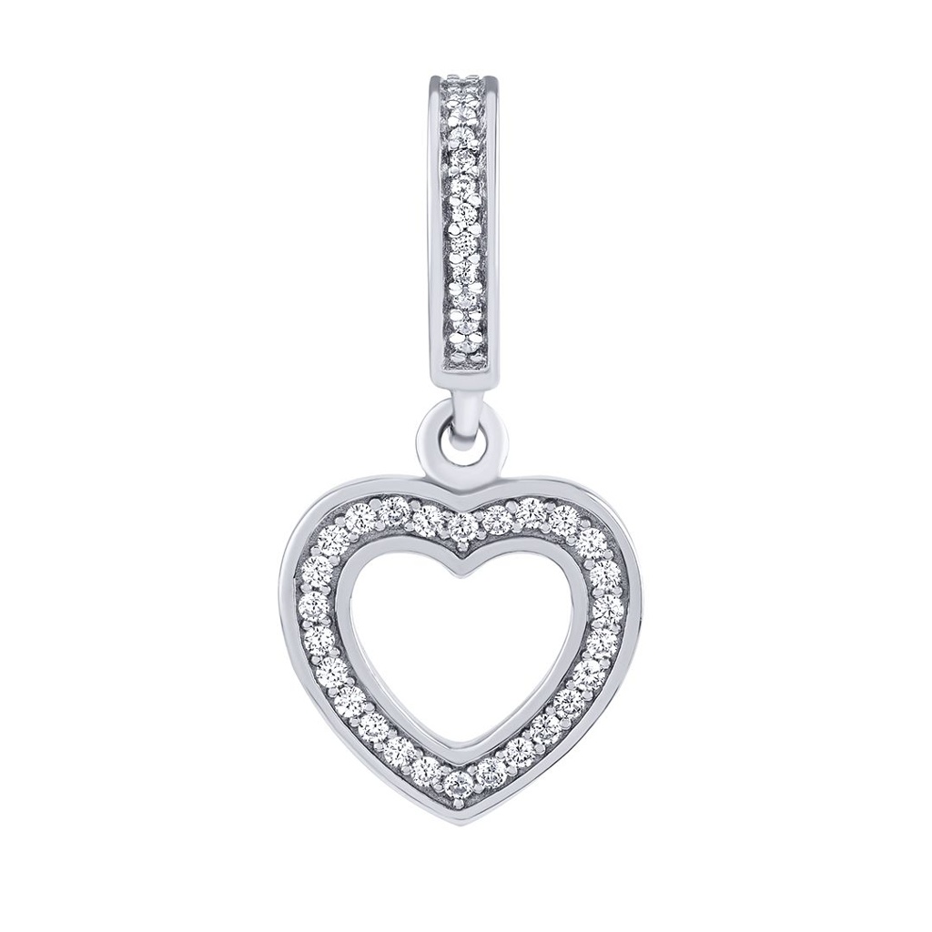 Stříbrný přívěsek srdce Nala s Brilliance Zirconia MW2509P