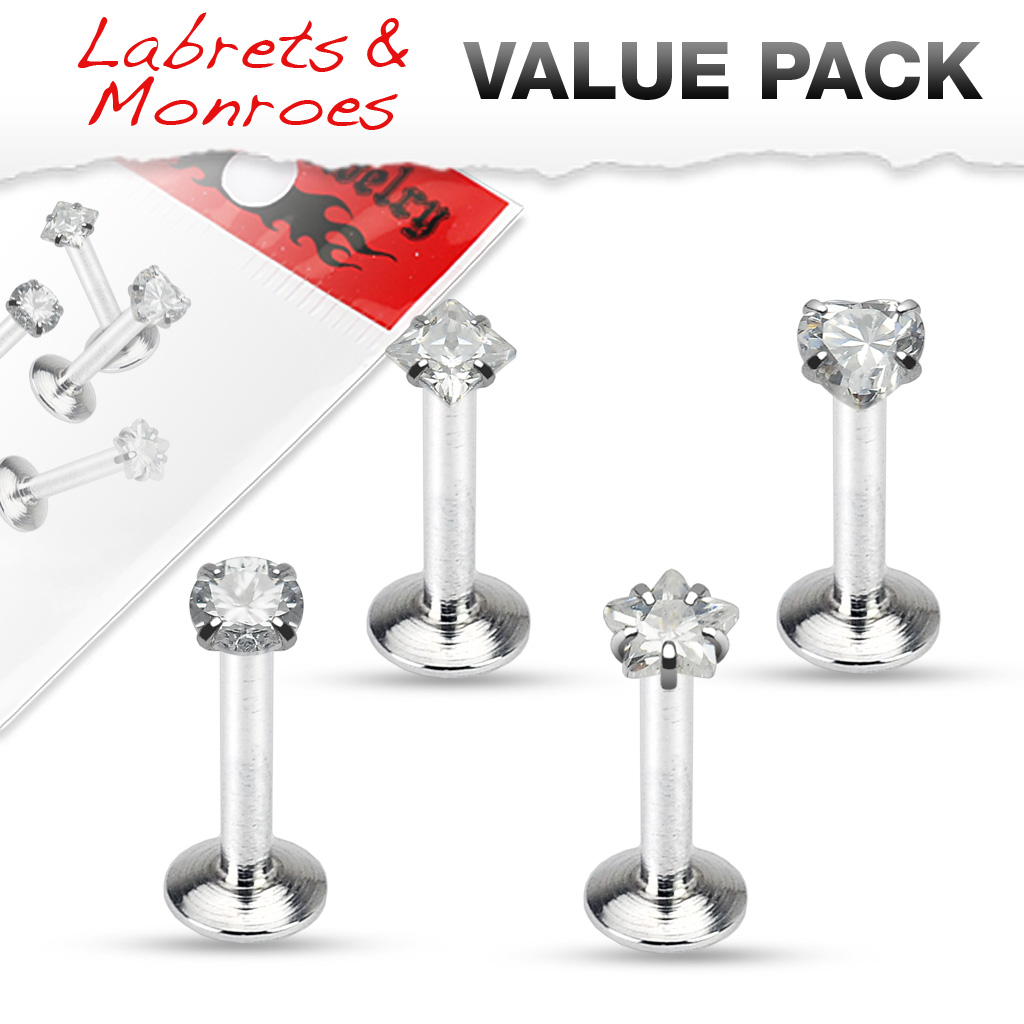 Piercing labret chirurgická ocel VL-19