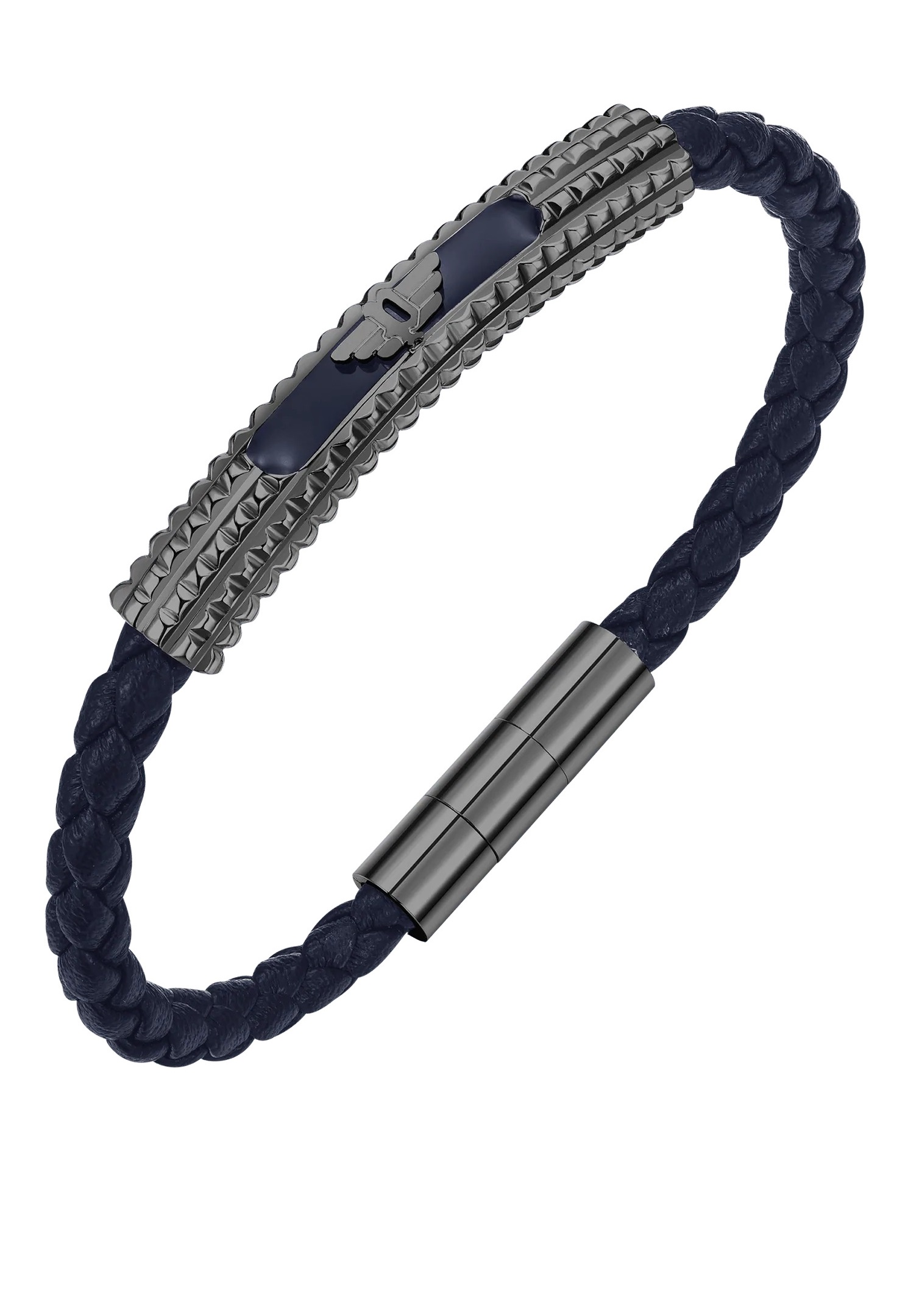 Modrošedý kožený náramek Urban Rebel PEAGB0001104