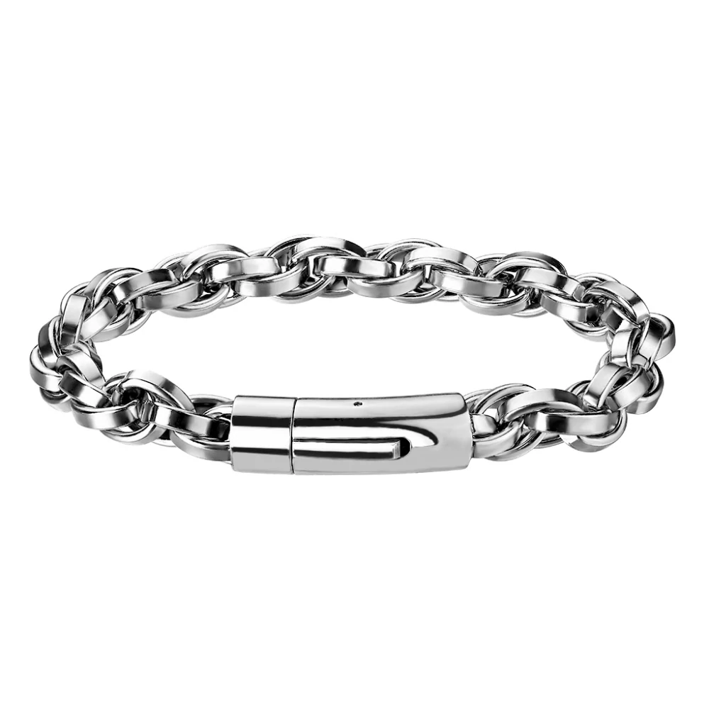 Náramek z chirurgické oceli Catch Lock Clasp