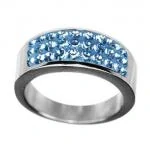 Prsten chirurgická ocel Swarovski RSSW04