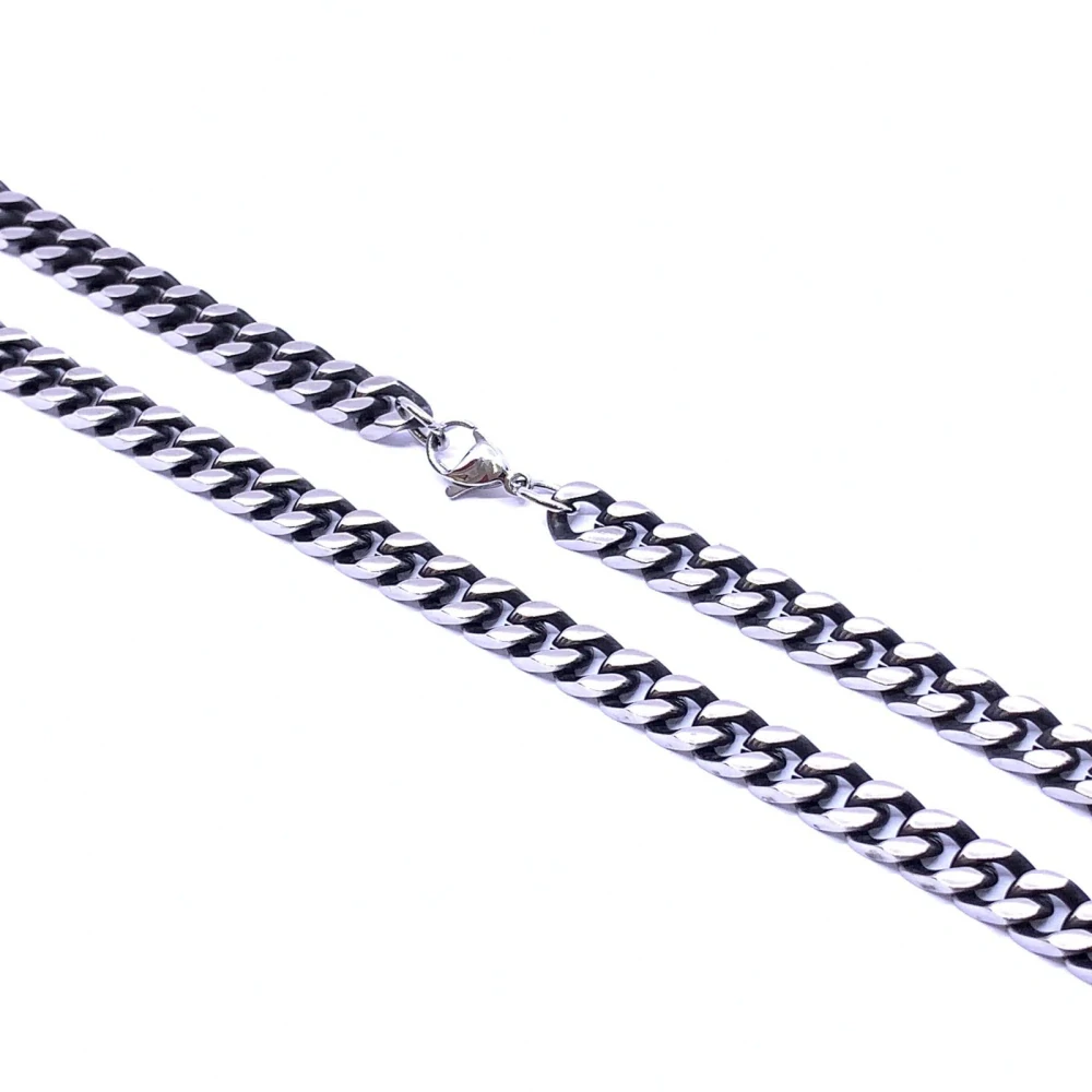 Řetěz z chirurgické oceli 8 mm v matném provedení