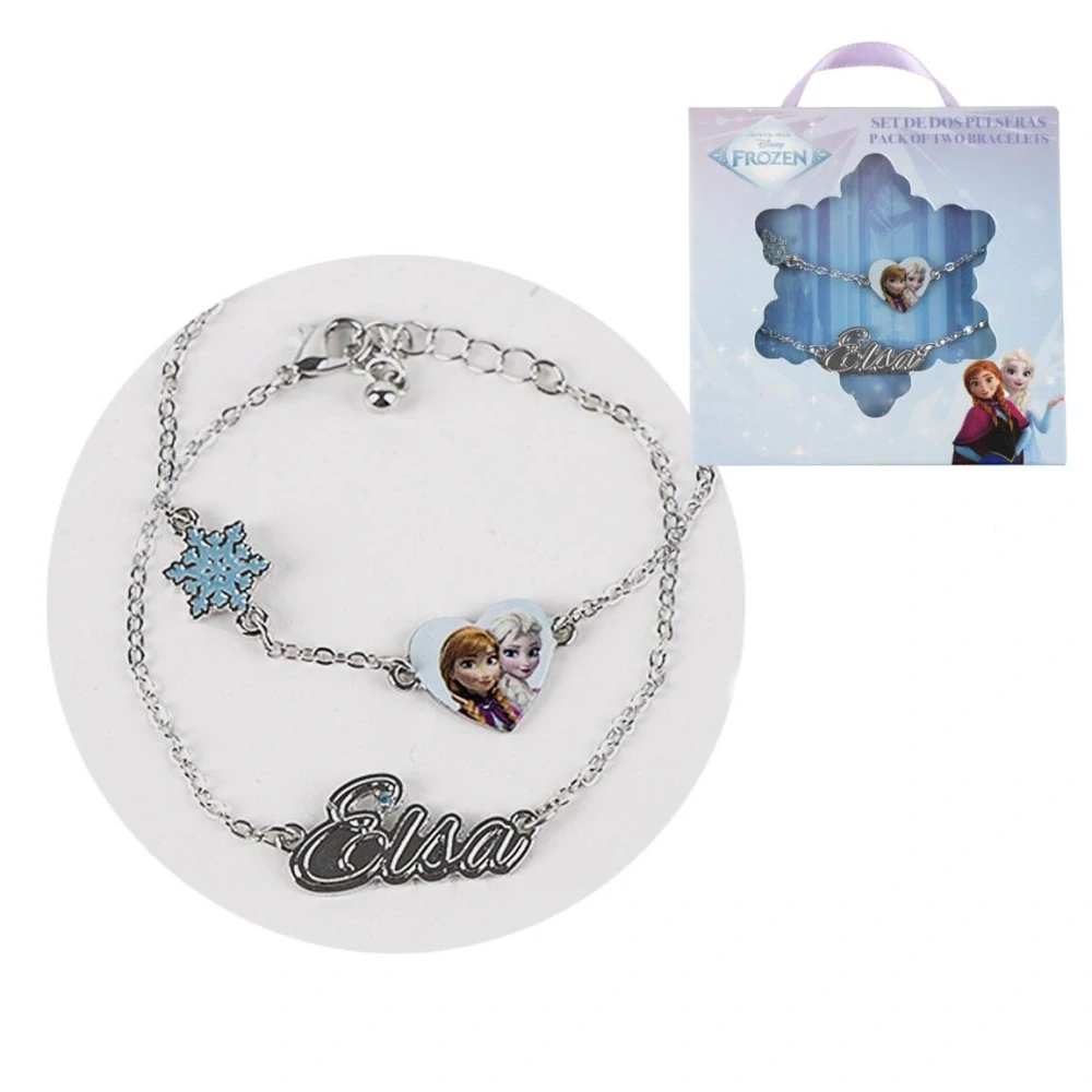 Frozen Ledové království – Sada 2 dětských náramků Elsa a Anna