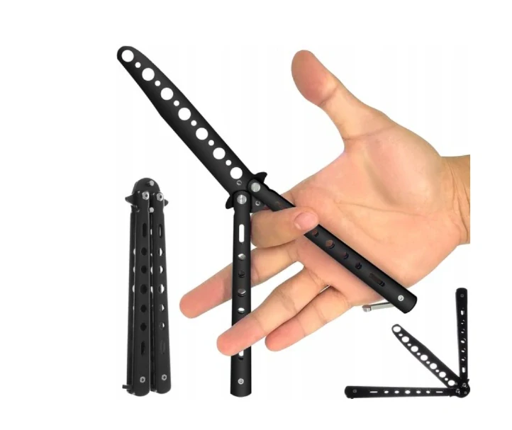 Tréninkový nůž motýlek (Balisong) Black
