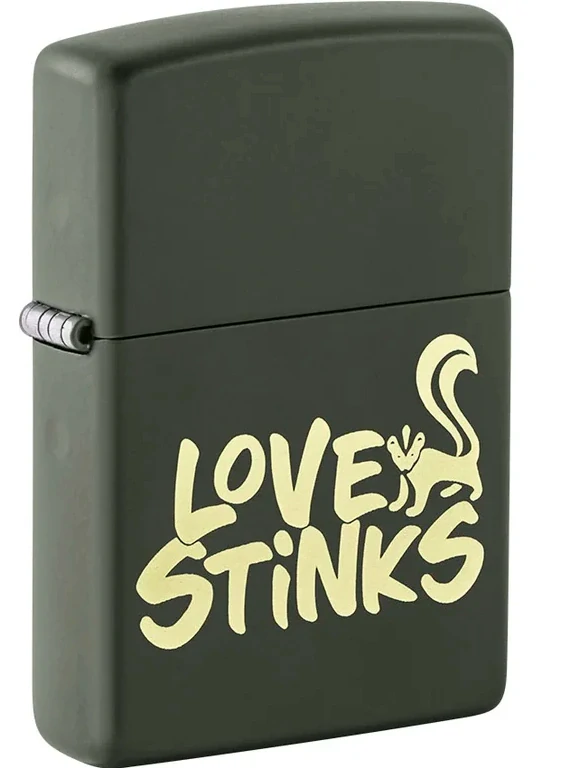 Benzínový zapalovač ZIPPO Love Stinks Design