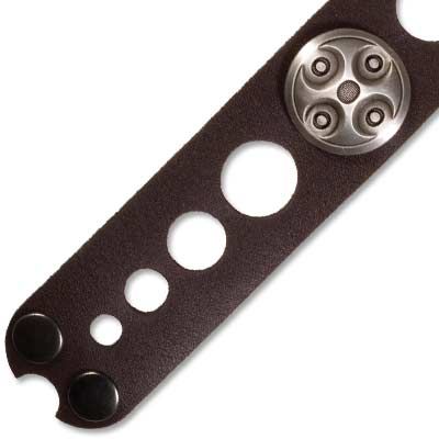 Kožený náramek ALPHA Cuff hnědý BWE6BR