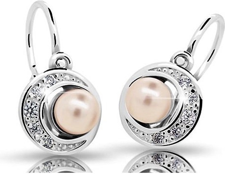 Dětské naušnice Cutie C2256-Ag Peach