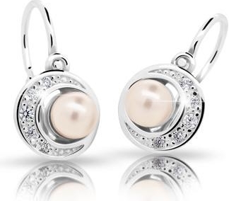 Dětské naušnice Cutie C2256-Ag White