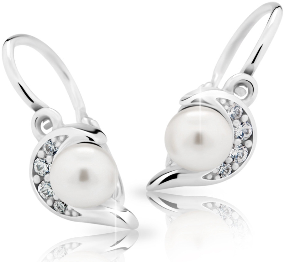 Dětské naušnice Cutie C2389-Ag White