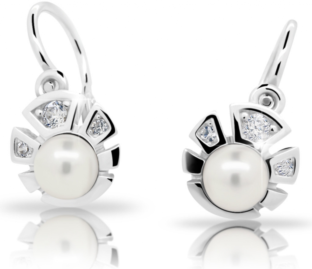 Dětské naušnice Cutie C2410-Ag White
