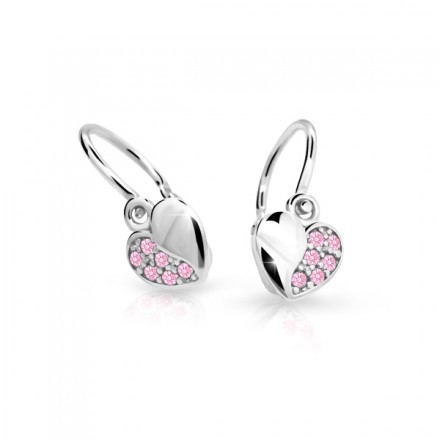 Dětské naušnice Cutie C2160-B Pink