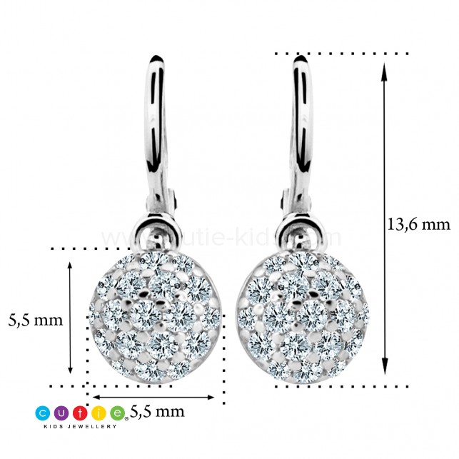 Dětské náušnice Cutie Jewellery Arctic Blue C2150-B