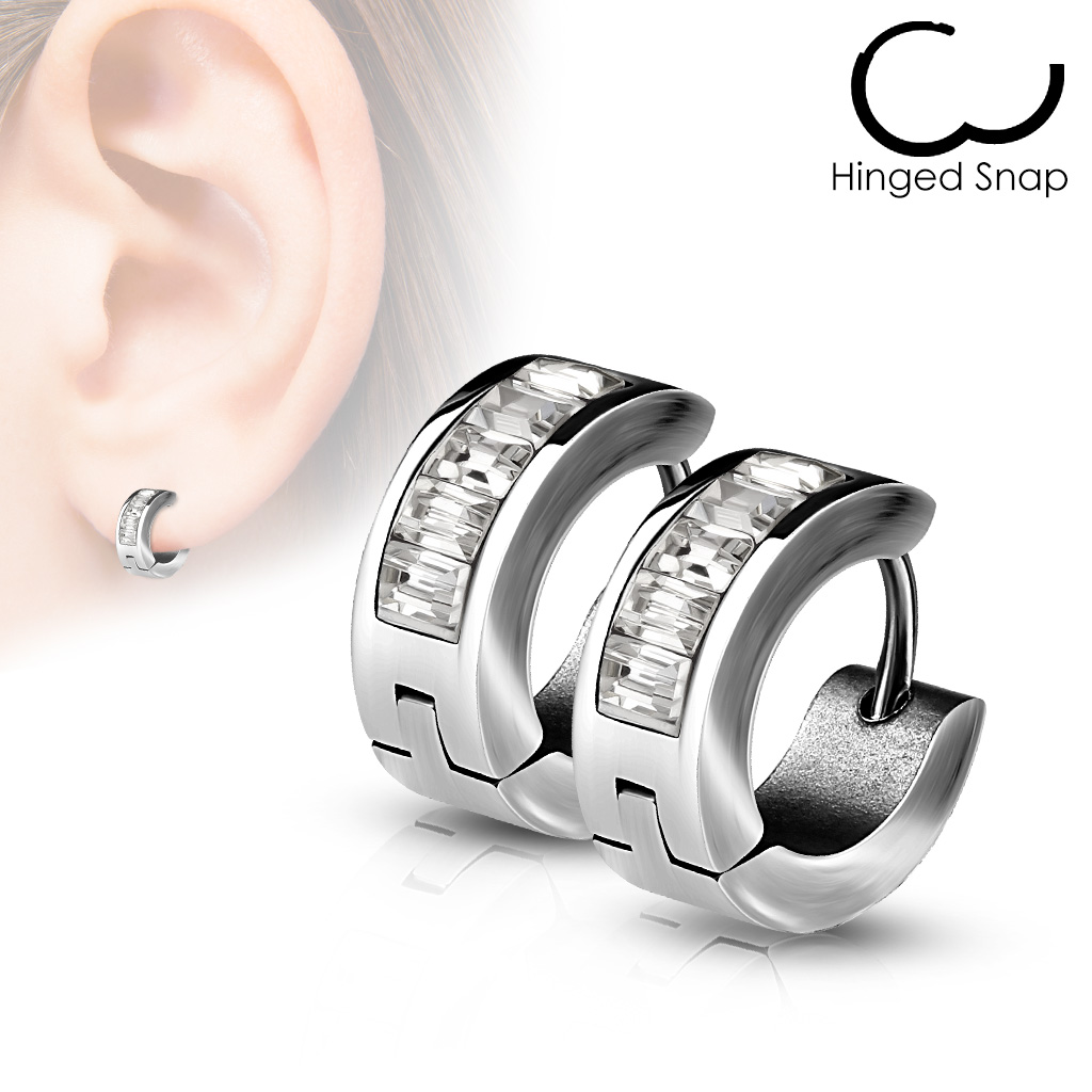 Náušnice chirurgická ocel SE7078