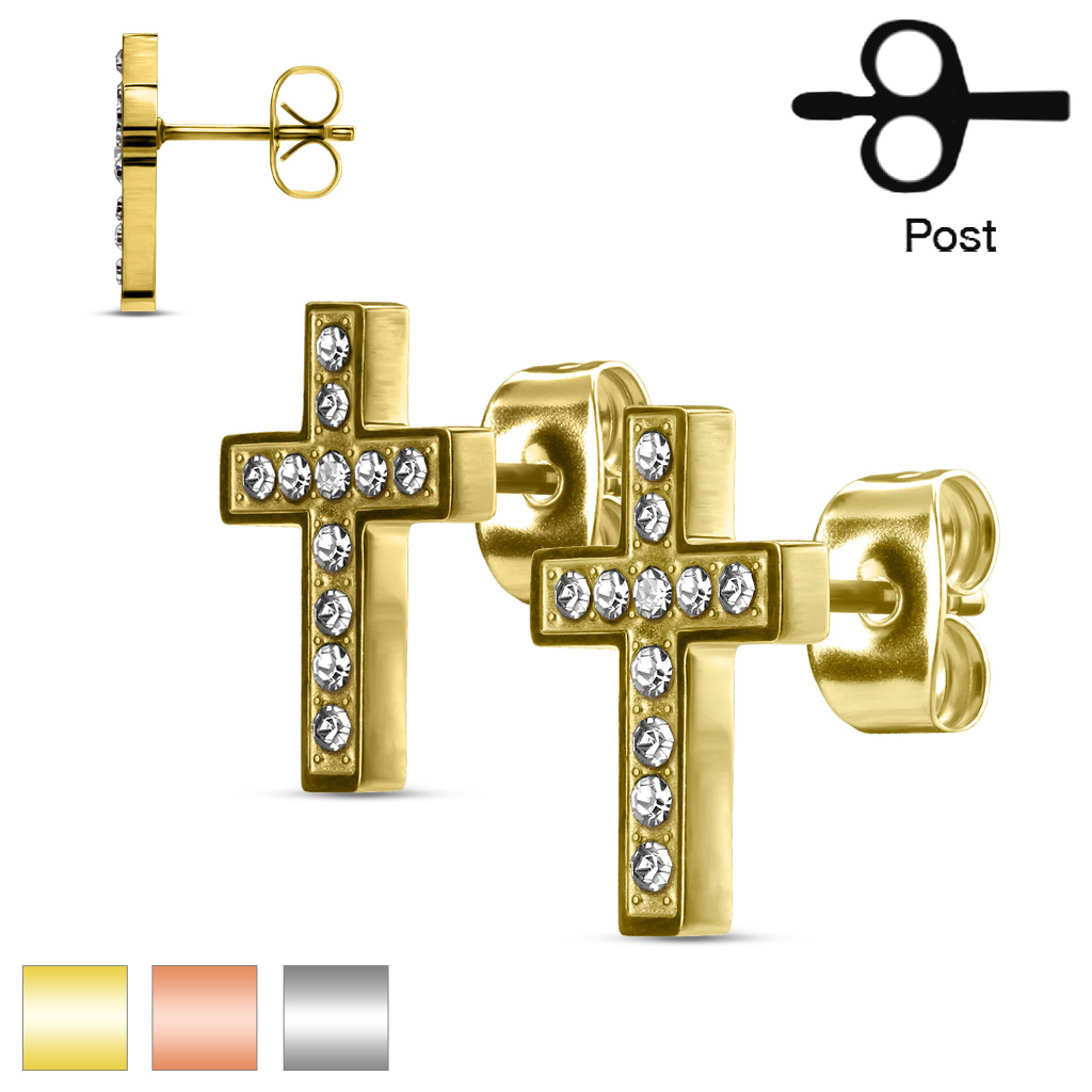 Náušnice chirurgická ocel SE3033