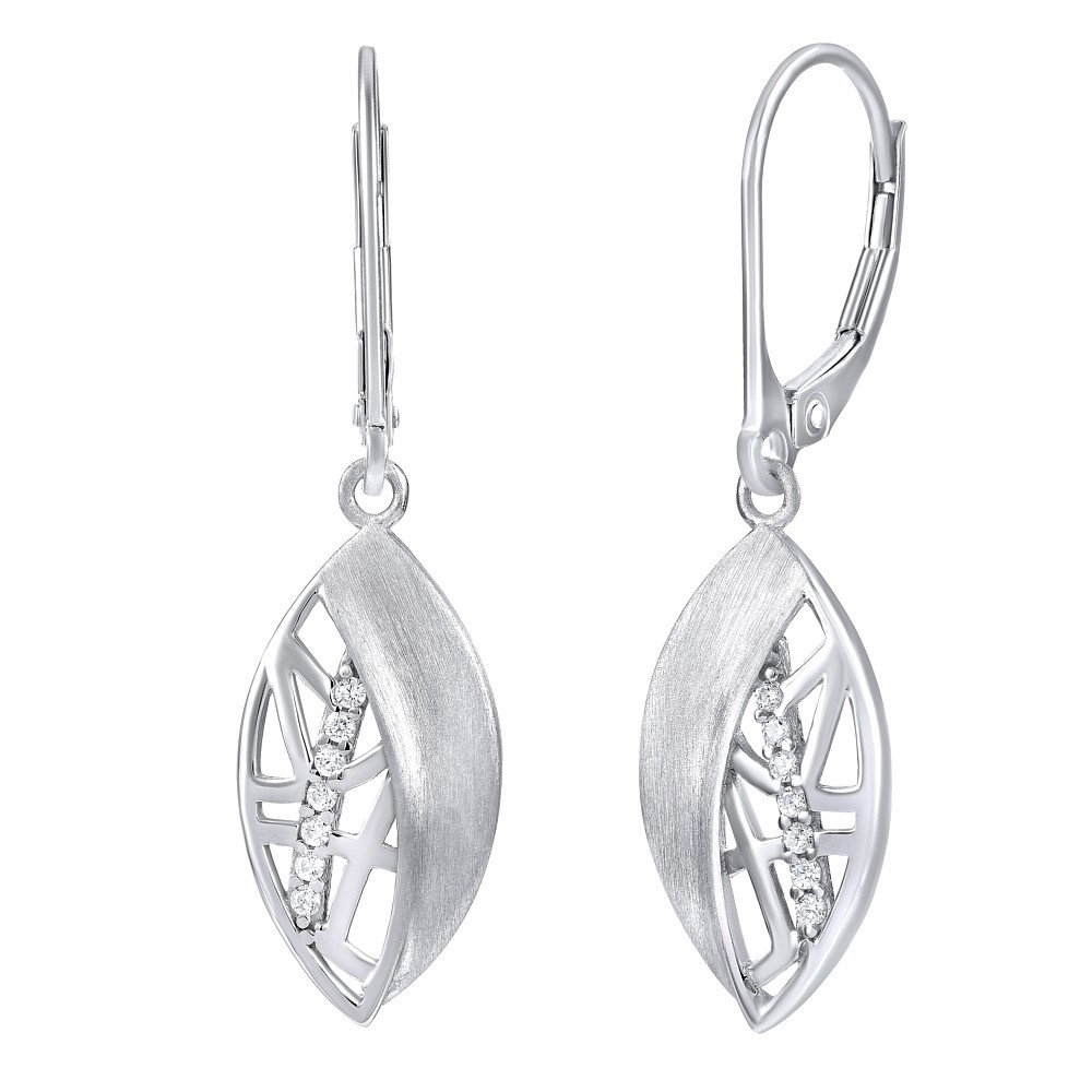 Stříbrné visací náušnice VERINA