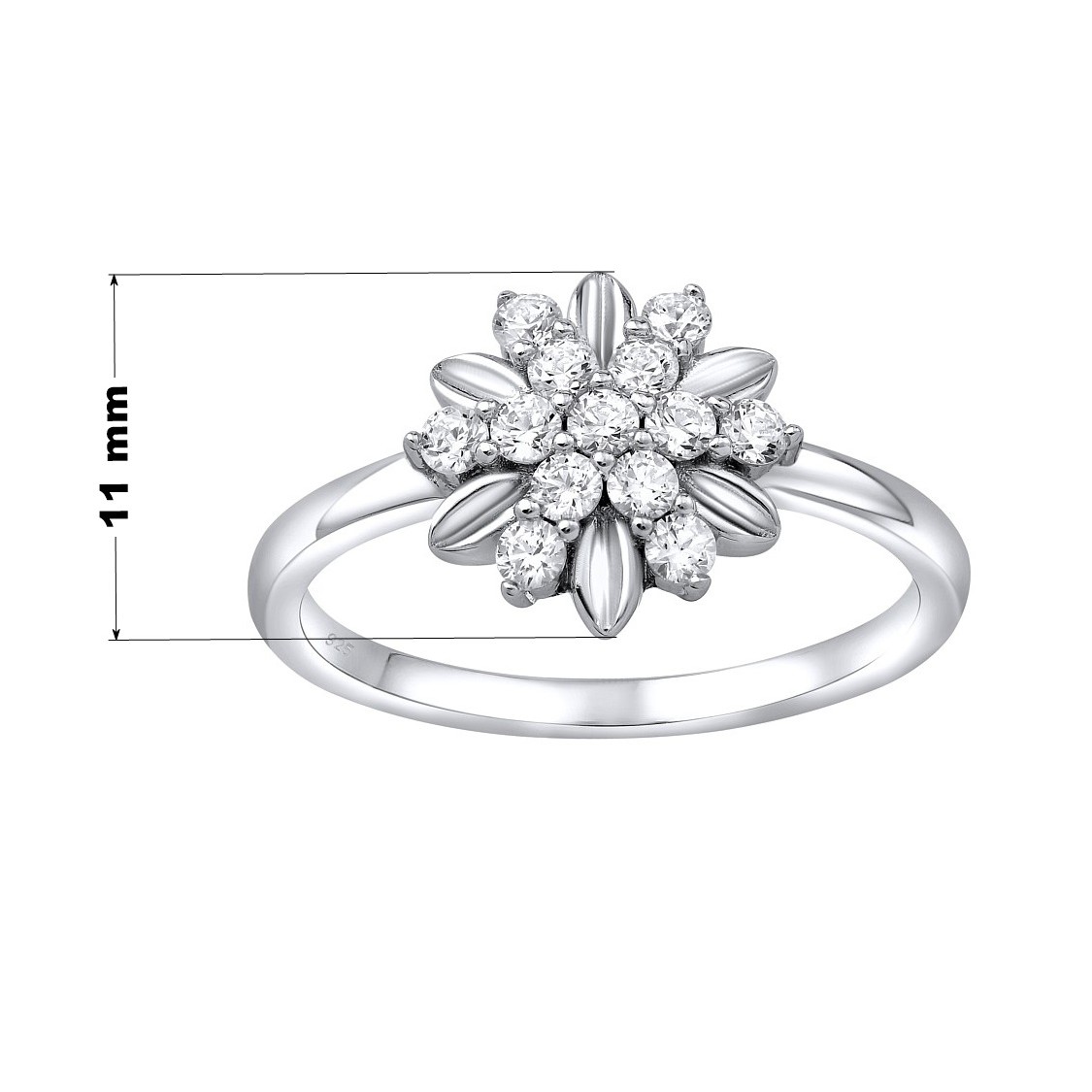 SILVEGO stříbrný prsten ALIVIA se Swarovski® Zirconia