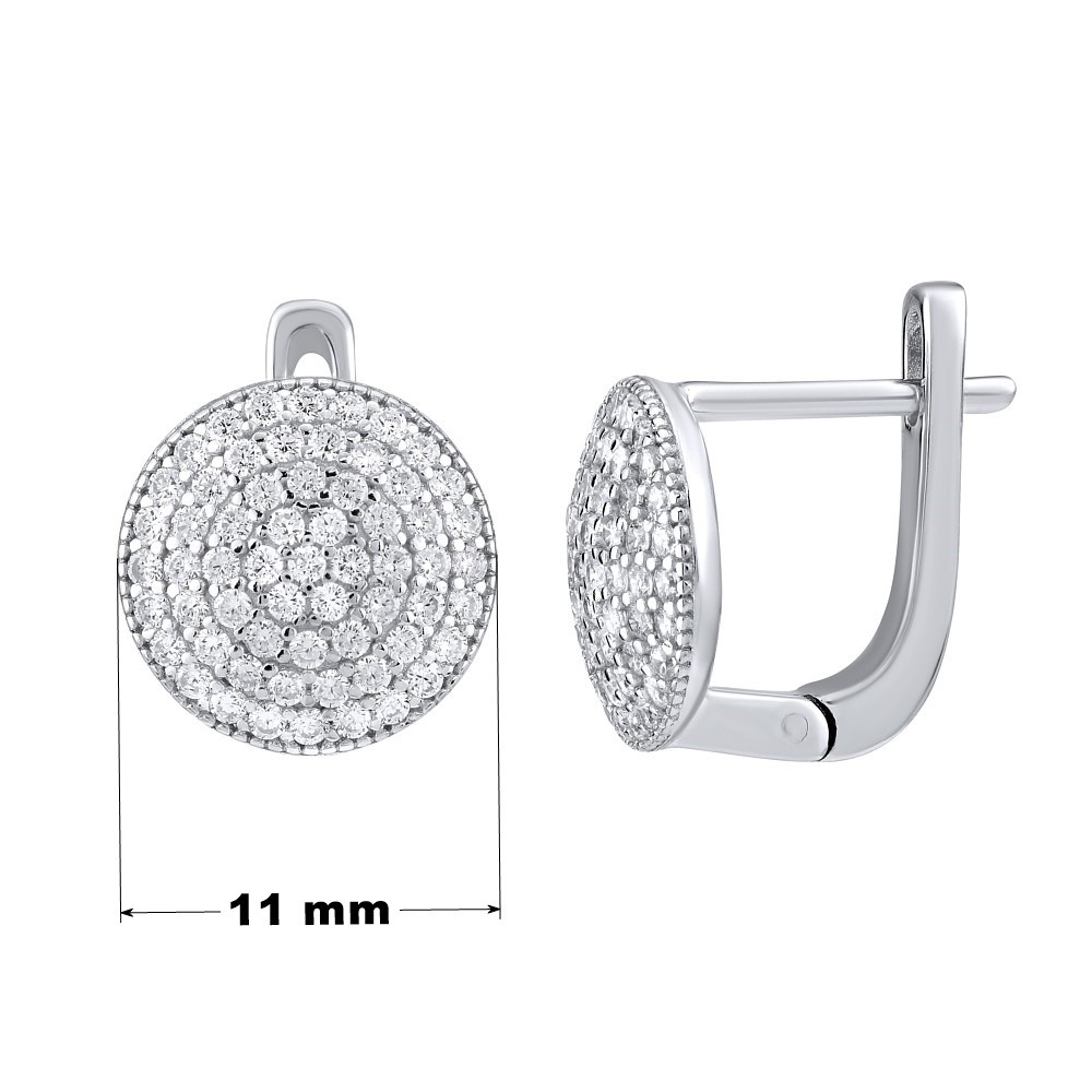 SILVEGO stříbrné náušnice se zirkony