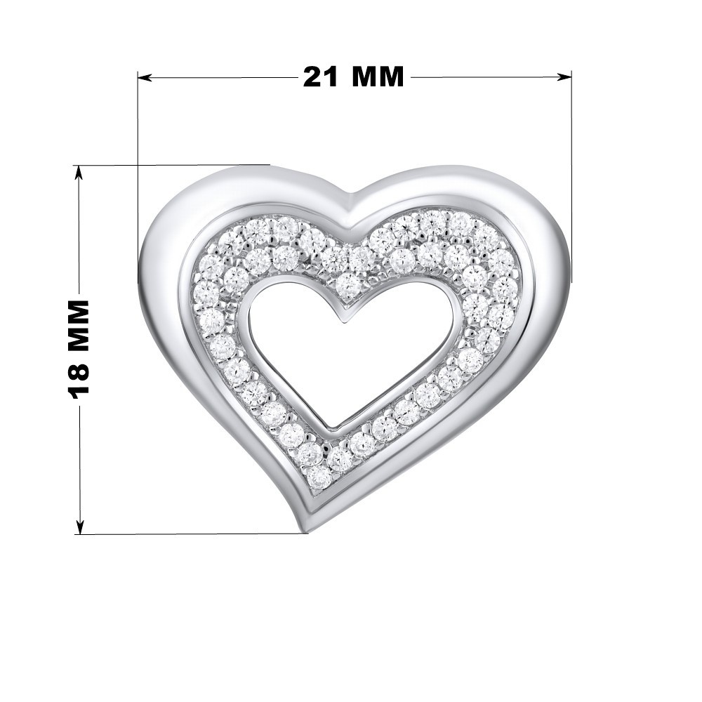 SILVEGO stříbrný přívěsek srdce