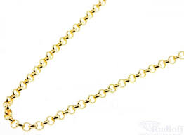 Pozlacený stříbrný řetízek ERN-45-G