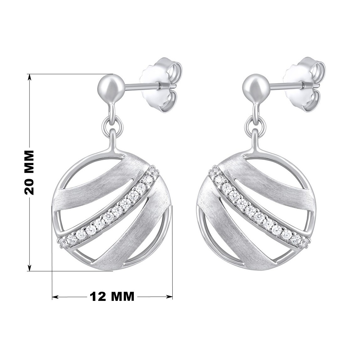 SILVEGO kruhové stříbrné náušnice