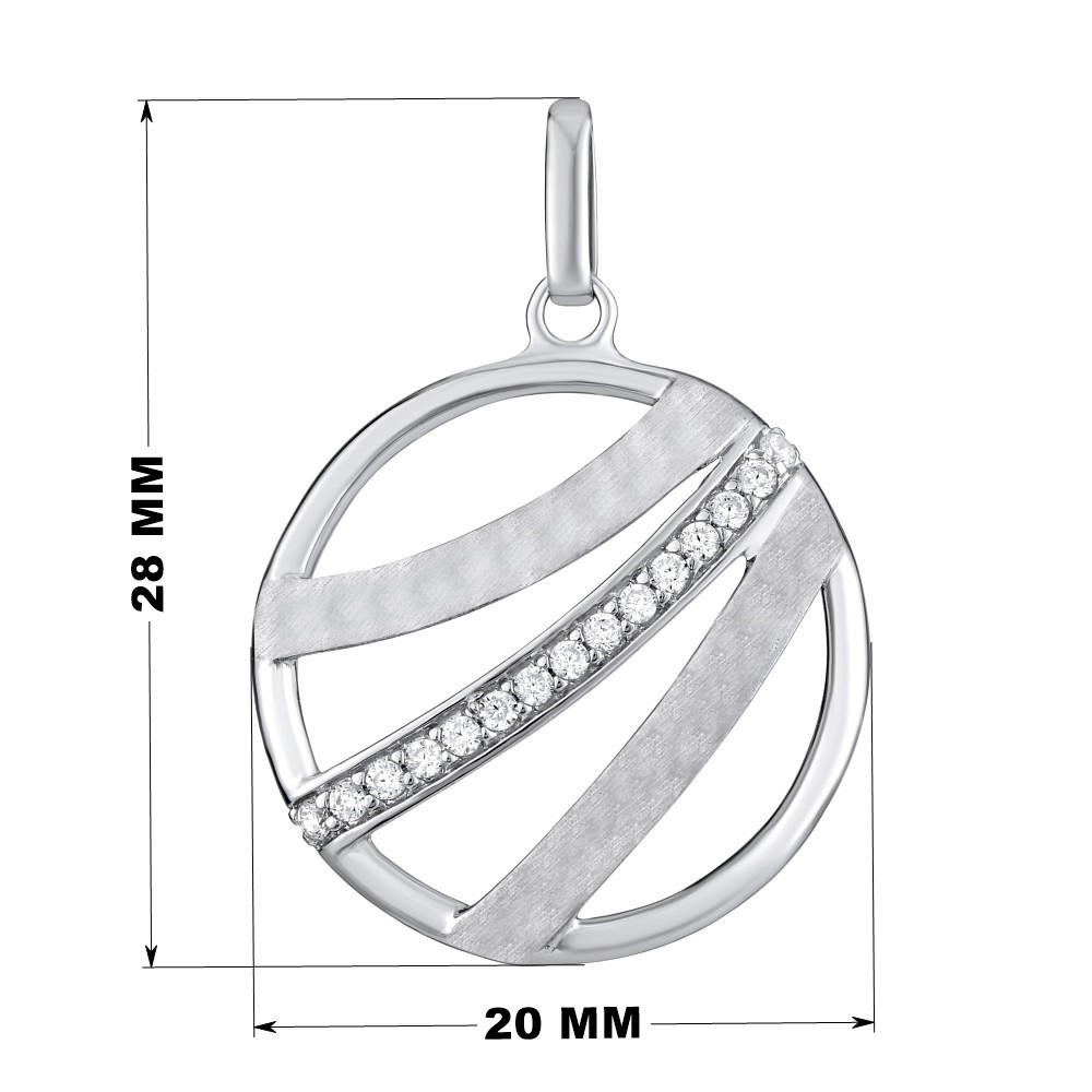 SILVEGO kruhový stříbrný přívěsek