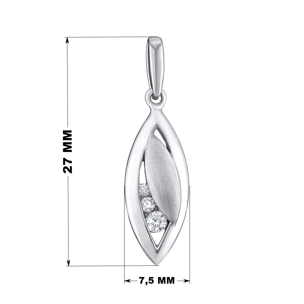 SILVEGO moderní stříbrný přívěsek