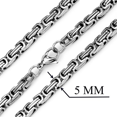 Ocelový náhrdelník BYZANTINE 5mm x 50cm
