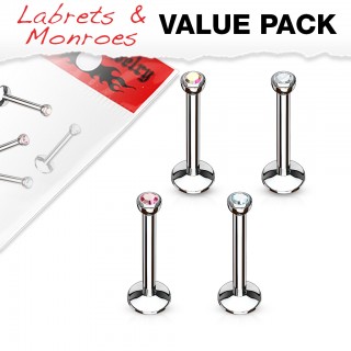 Piercing labret chirurgická ocel VL-004