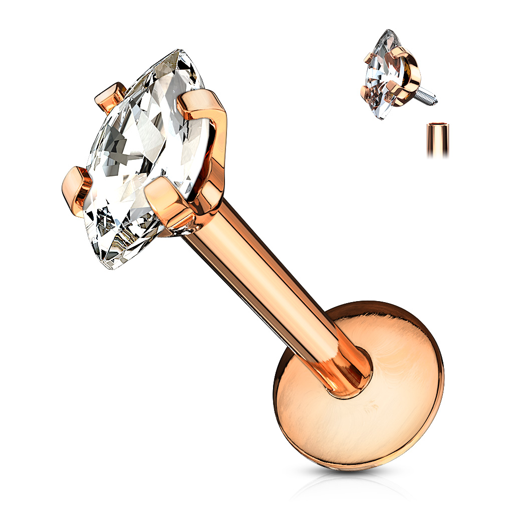 Piercing labret chirurgická ocel LSI033-1606