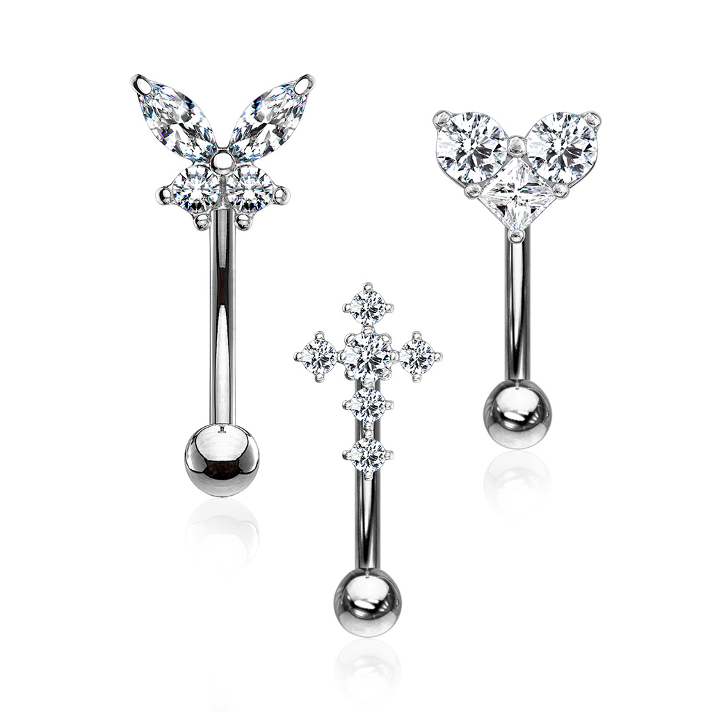 Piercing do obočí z chirurgická ocel VG-ESC01