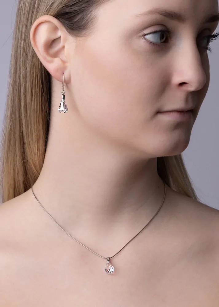 Stříbrný set se Swarovski® Crystals Helix LSW143S