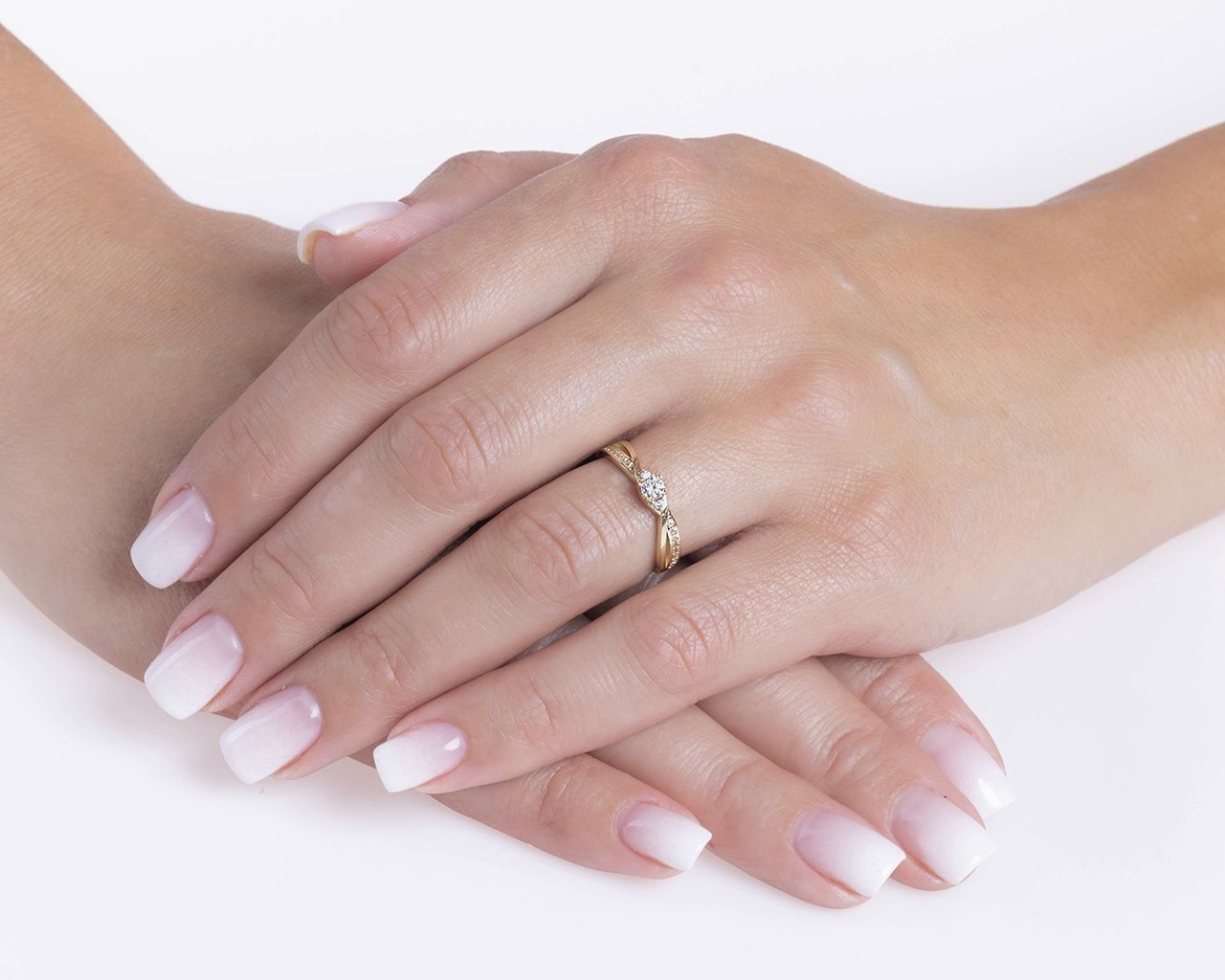 Zlatý prsten Ellen s Brilliance Zirconia - Y