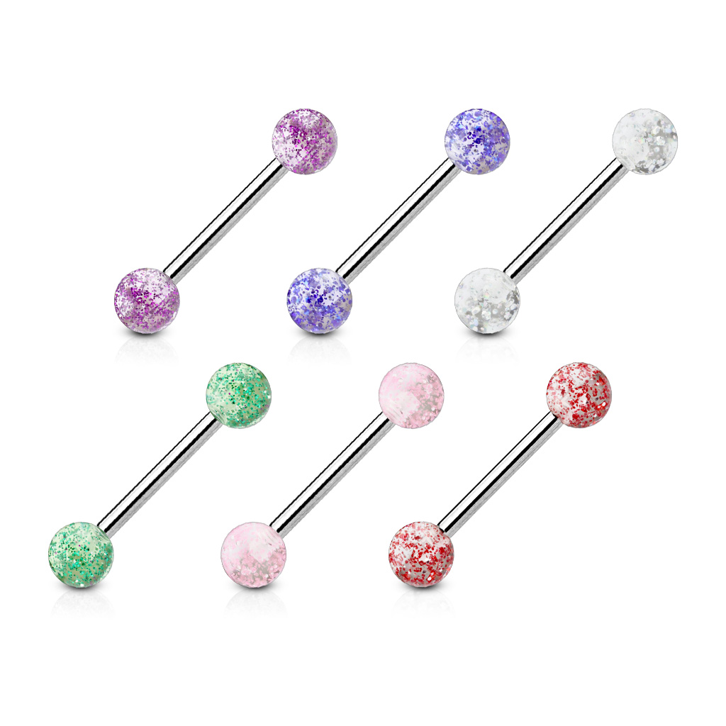 Piercing do jazyka z chirurgické oceli VB-010