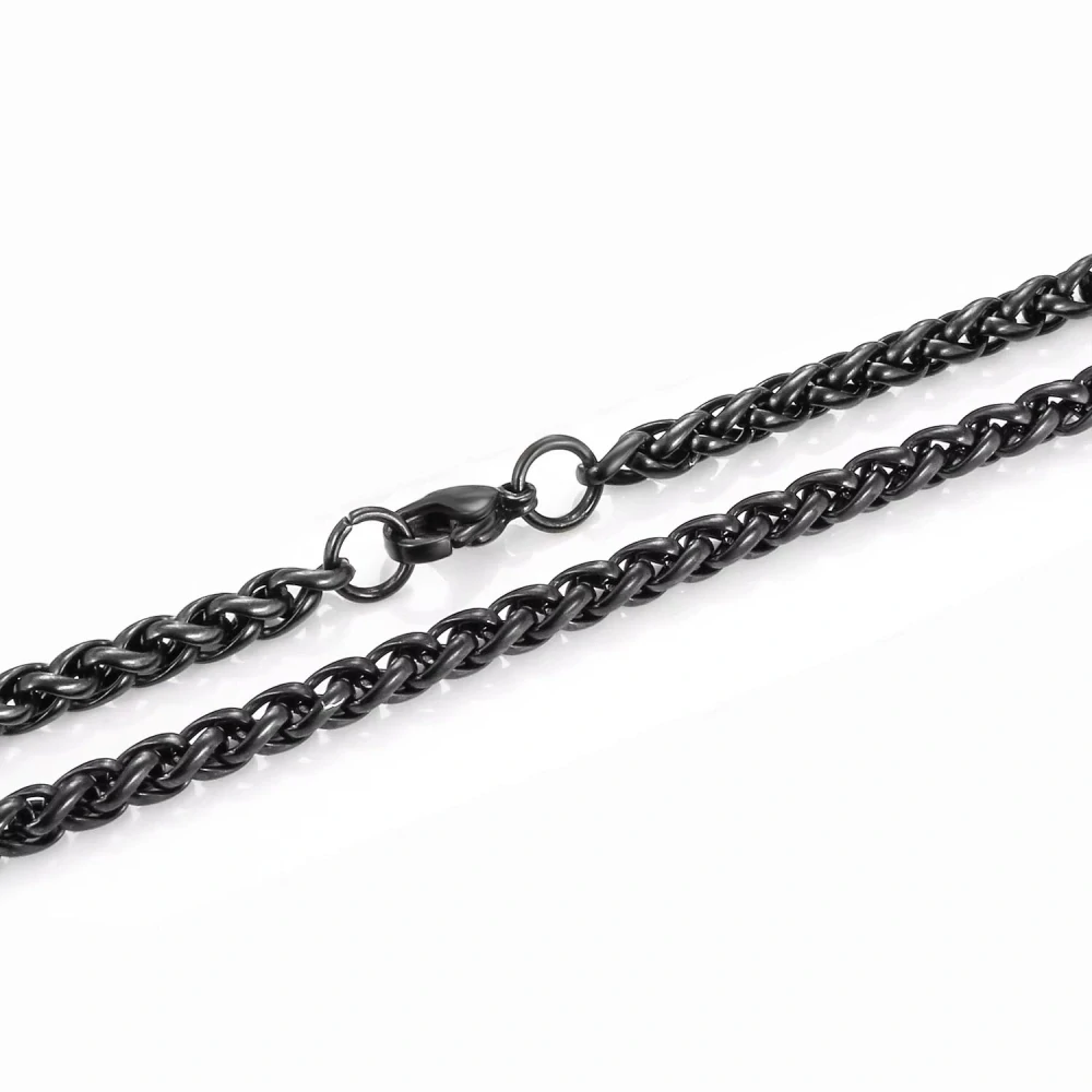 Řetízek z chirurgické oceli Keel 3mm Black