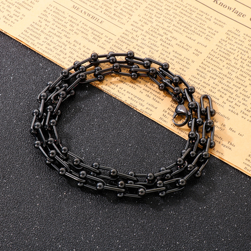 Netradiční řetěz Vintage design Black